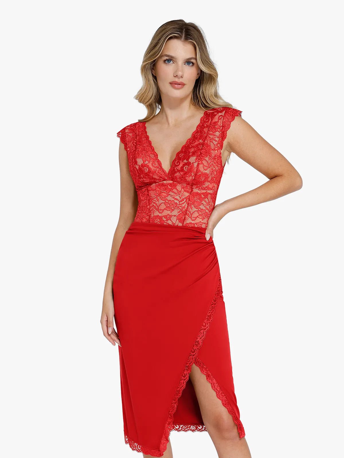 Popilush Shapewear Sculpting Lace Bodysuit or Midi Skirt or Shrug SpadezStore