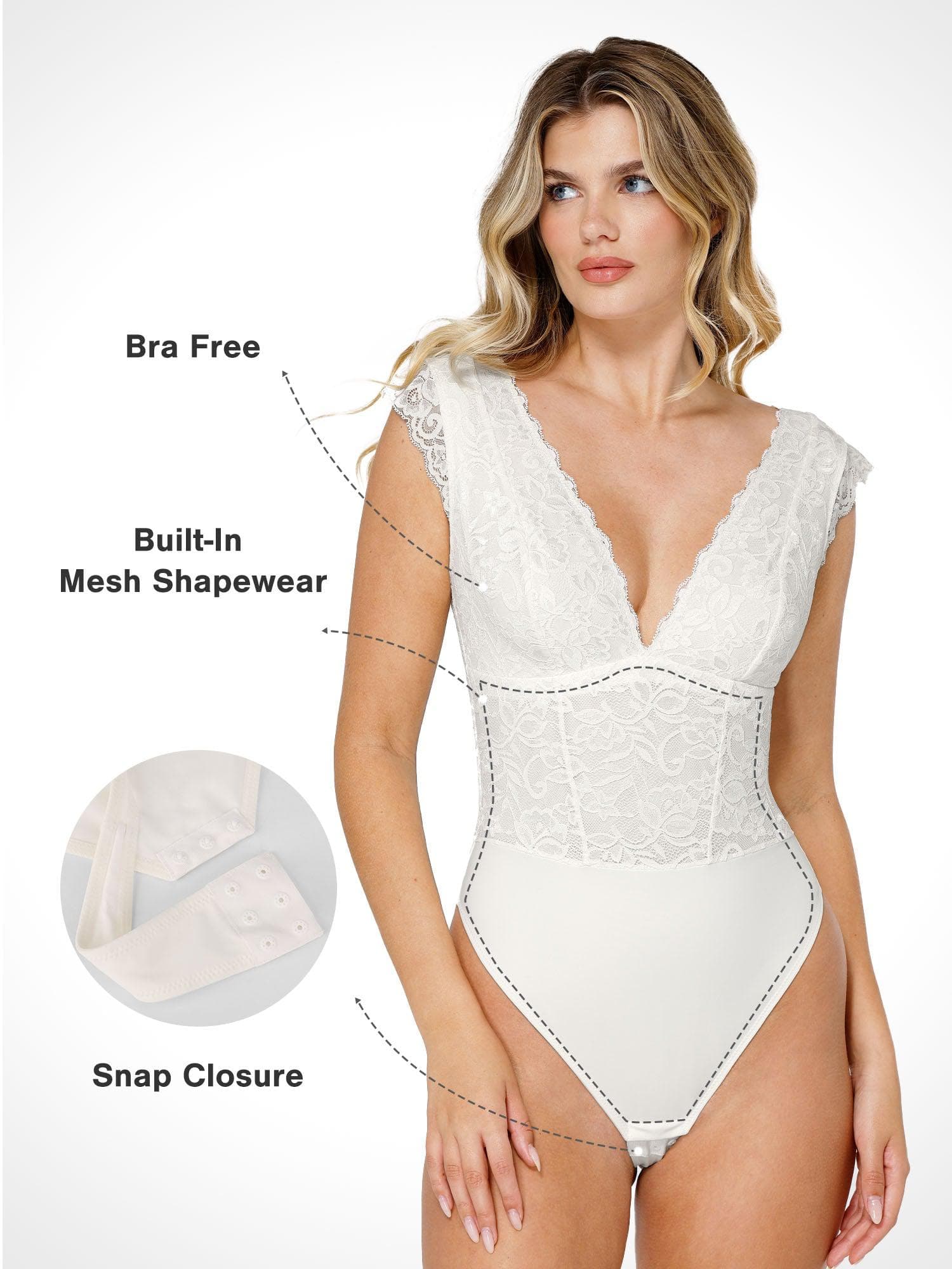 Popilush Shapewear Sculpting Lace Bodysuit or Midi Skirt or Shrug SpadezStore