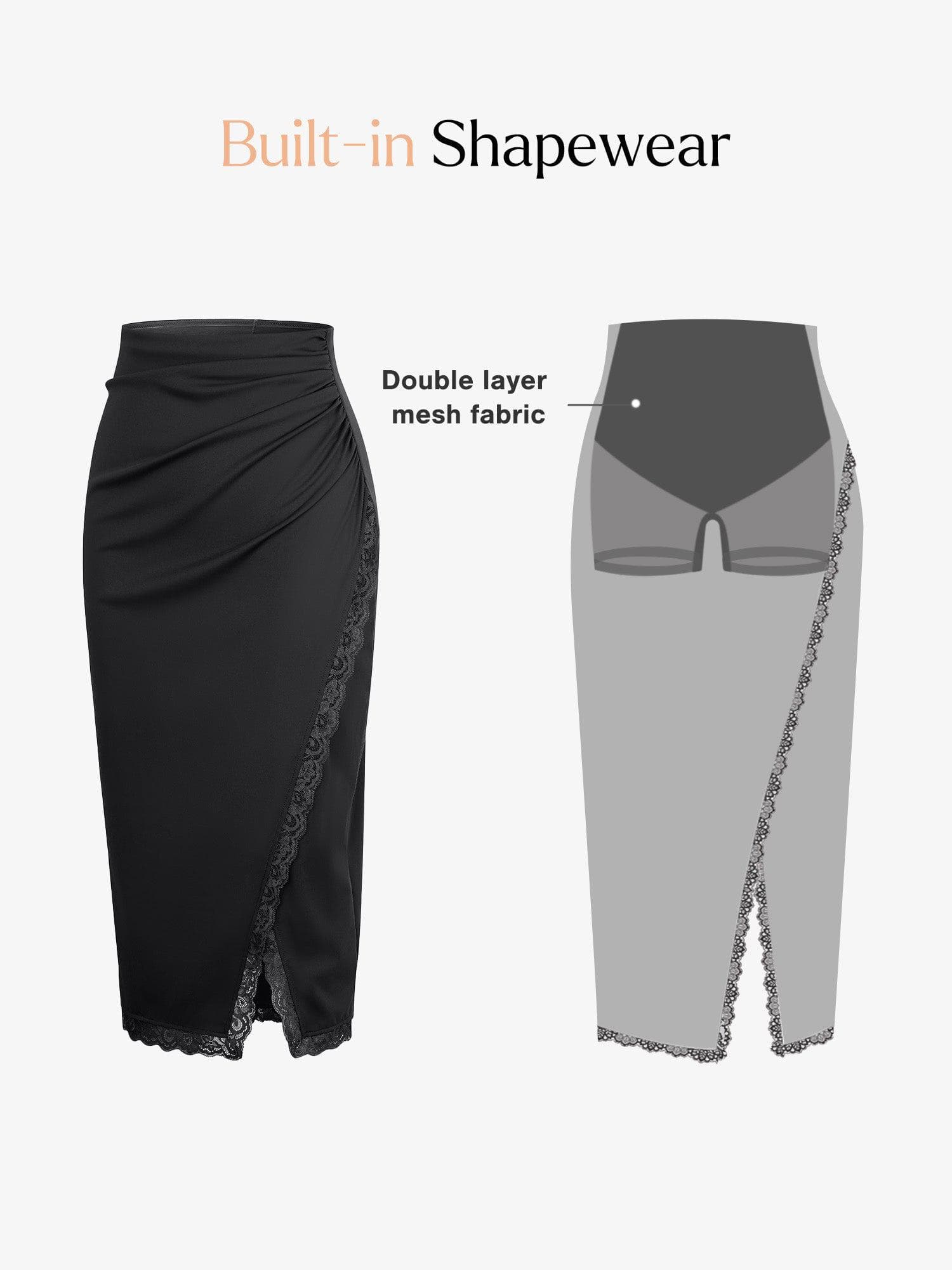 Popilush Shapewear Sculpting Lace Bodysuit or Midi Skirt or Shrug SpadezStore