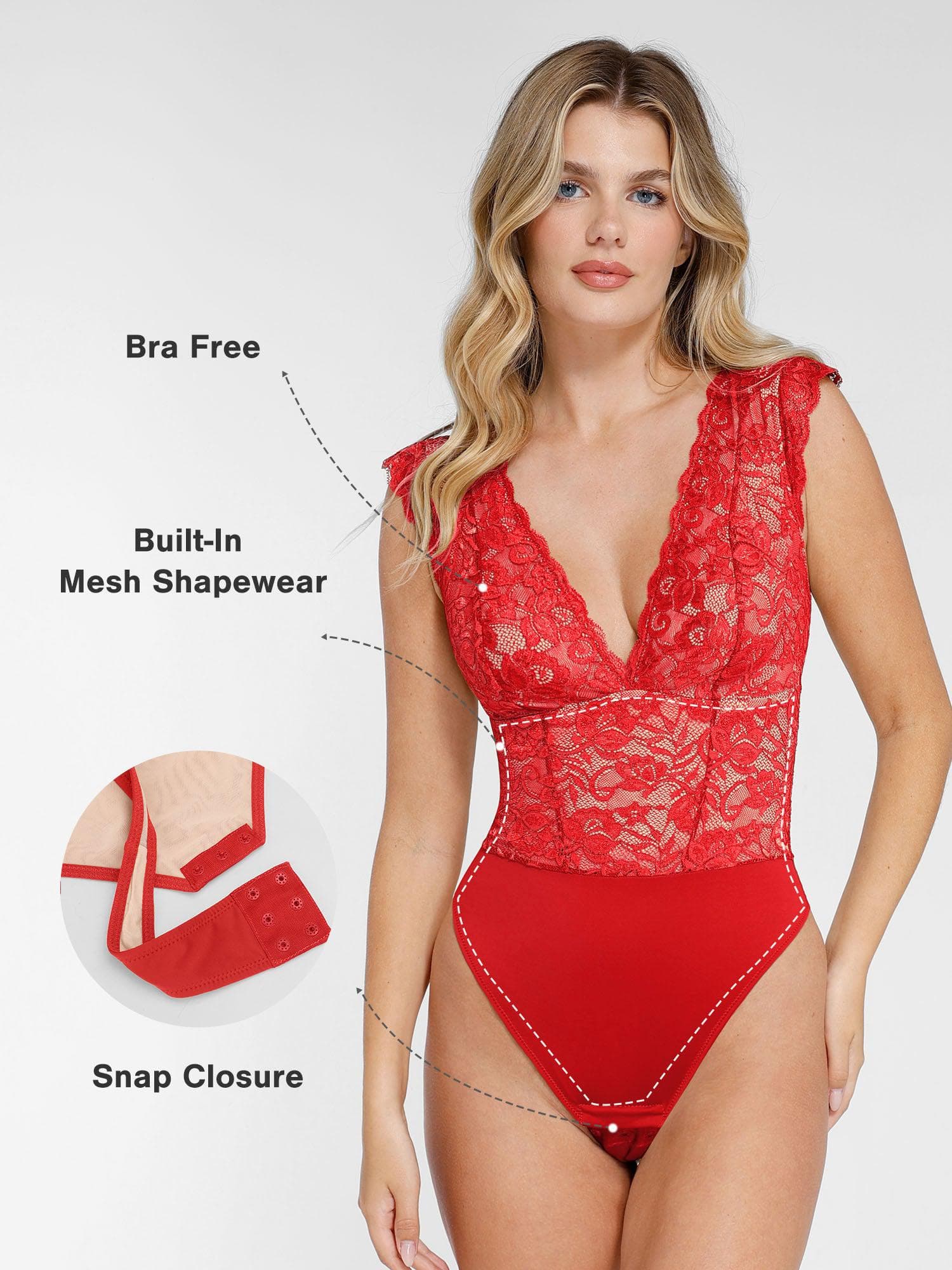 Popilush Shapewear Sculpting Lace Bodysuit or Midi Skirt or Shrug SpadezStore