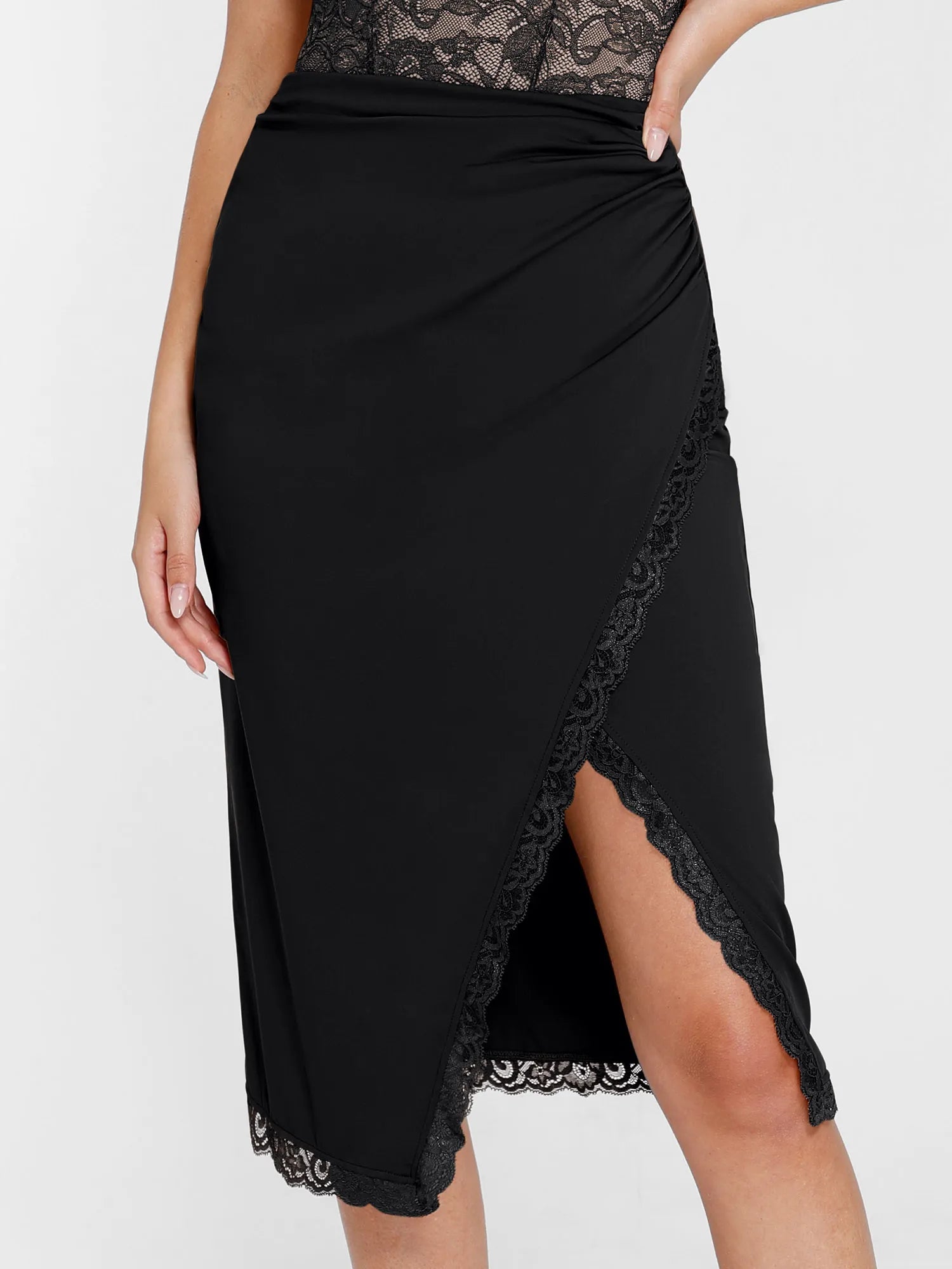 Popilush Shapewear Sculpting Lace Bodysuit or Midi Skirt or Shrug SpadezStore