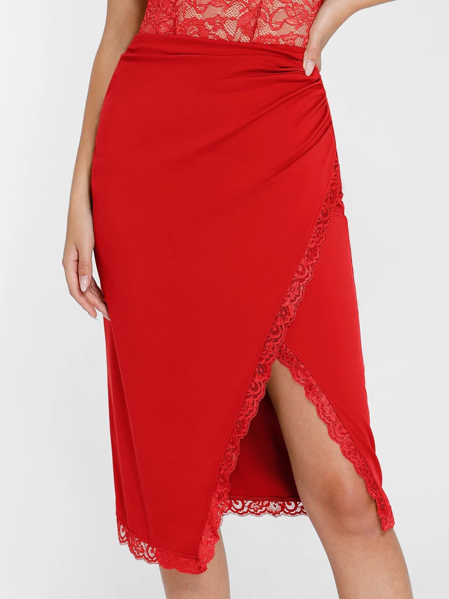 Popilush Shapewear Sculpting Lace Bodysuit or Midi Skirt or Shrug SpadezStore
