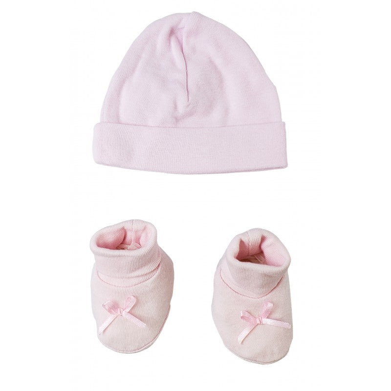 Bambini Preemie Baby Cap & Booties Set SpadezStore