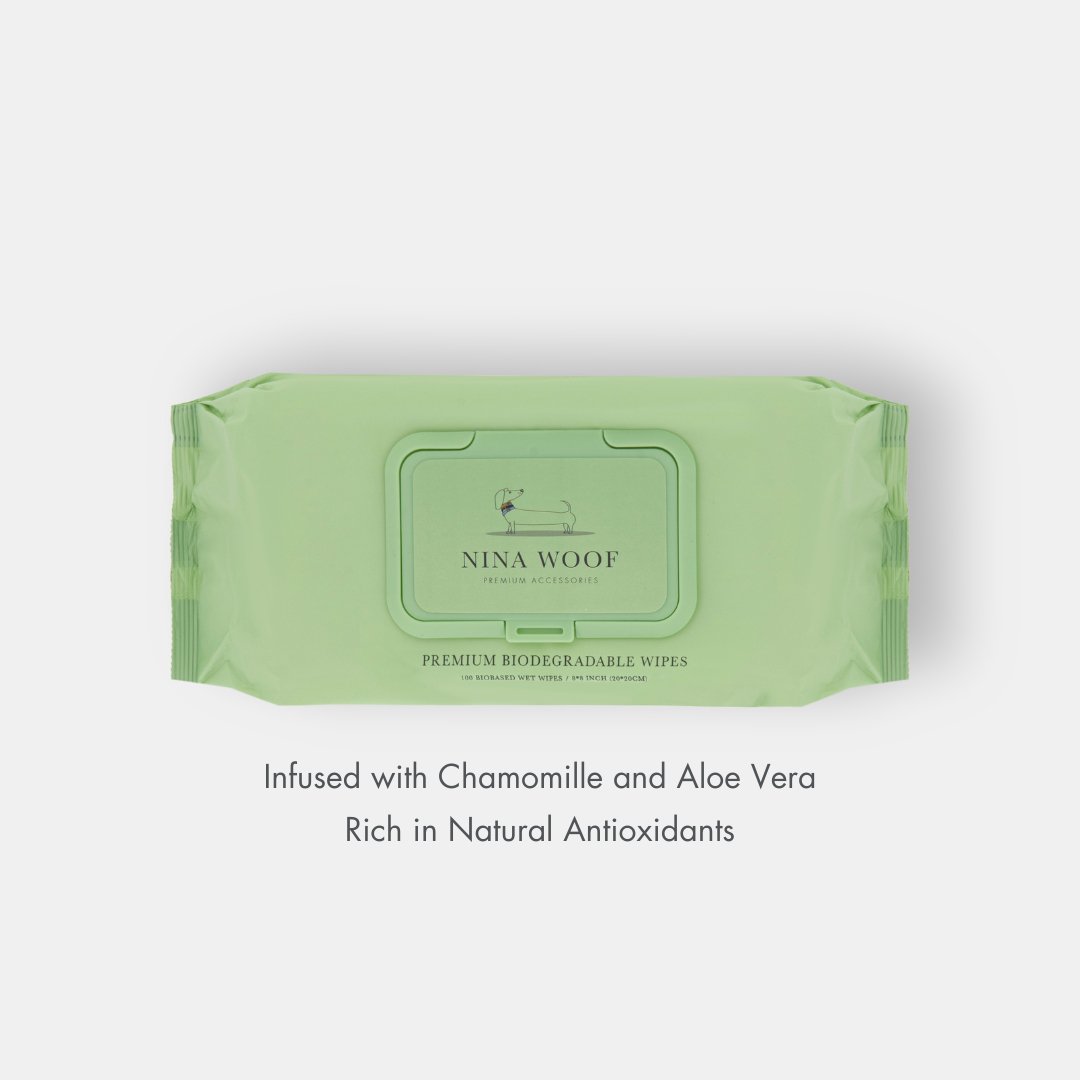 Nina Woof Premium Wipes - Biodegradable and Plant-Based SpadezStore