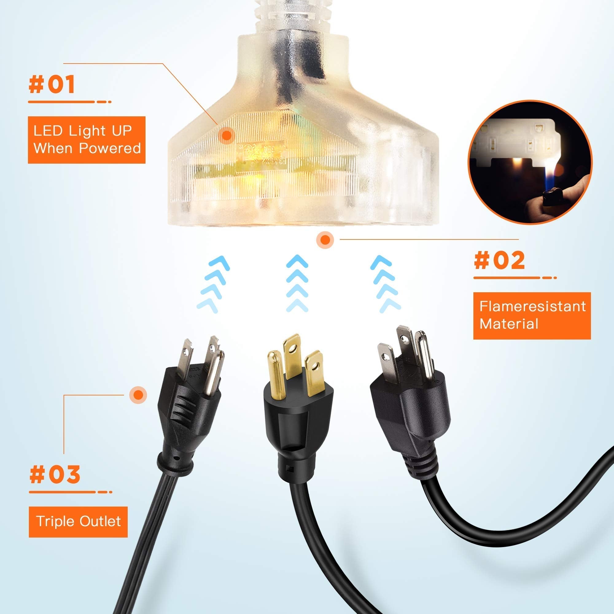 Retractable Extension Cord Reel-12/14/16 AWG SpadezStore