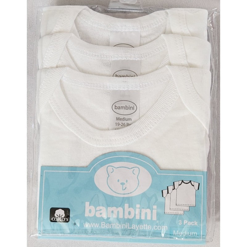 Bambini Short Sleeve Lap Tee - White SpadezStore