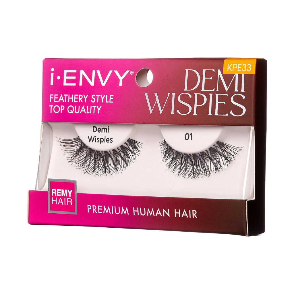 iEnvy Demi Wispies Premium Human Hair Strip Lashes KPE33