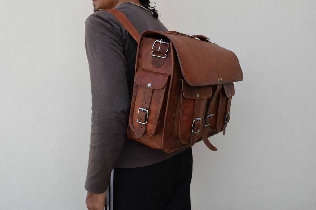 Classy Leather Bags Hartmann Messenger Backpack SpadezStore