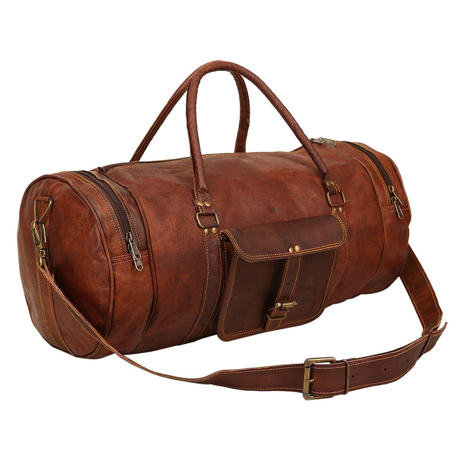 Classy Leather Bags The Dapper Duffel SpadezStore
