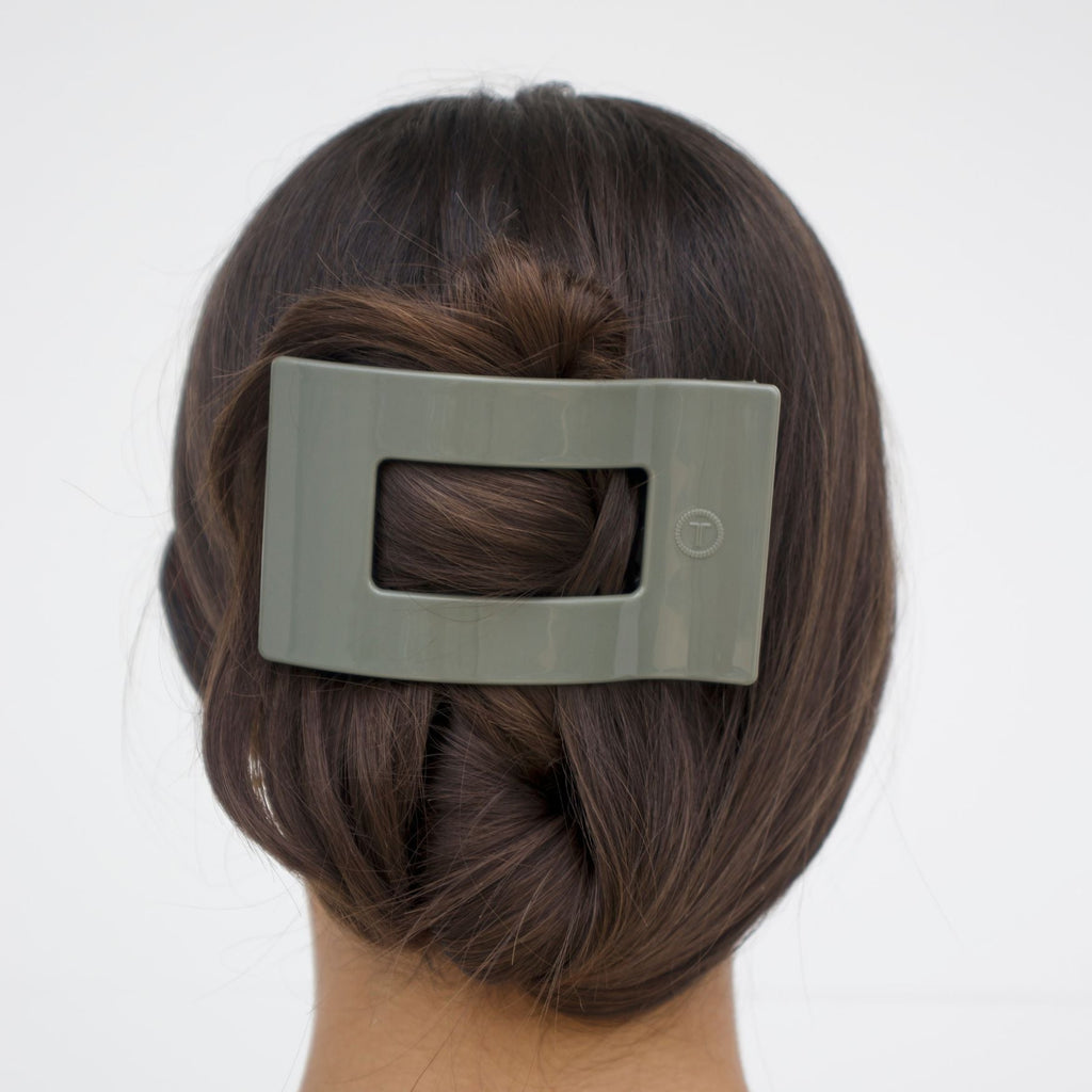 Sage it ain't so Large Flat Rectangle Hair Clip SpadezStore