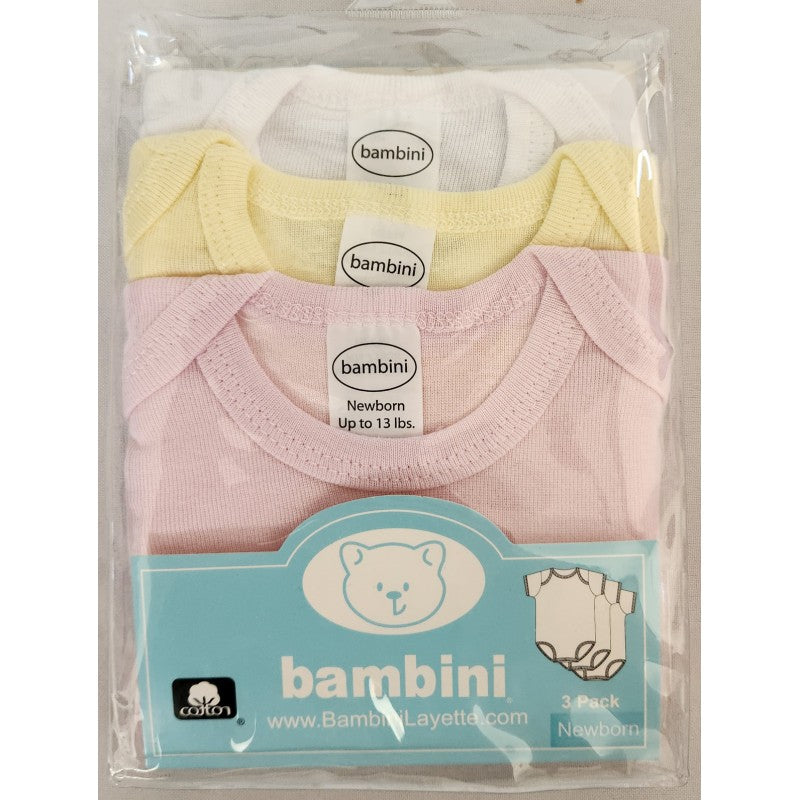 Bambini Pastel Girls Short Sleeve Variety Pack SpadezStore