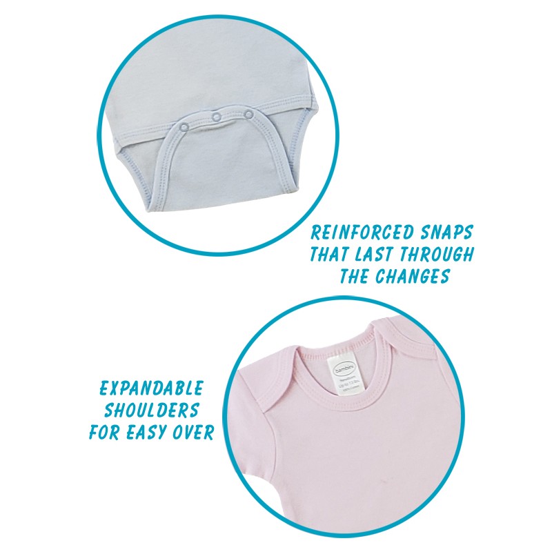 Bambini Pastel Girls Short Sleeve Variety Pack SpadezStore