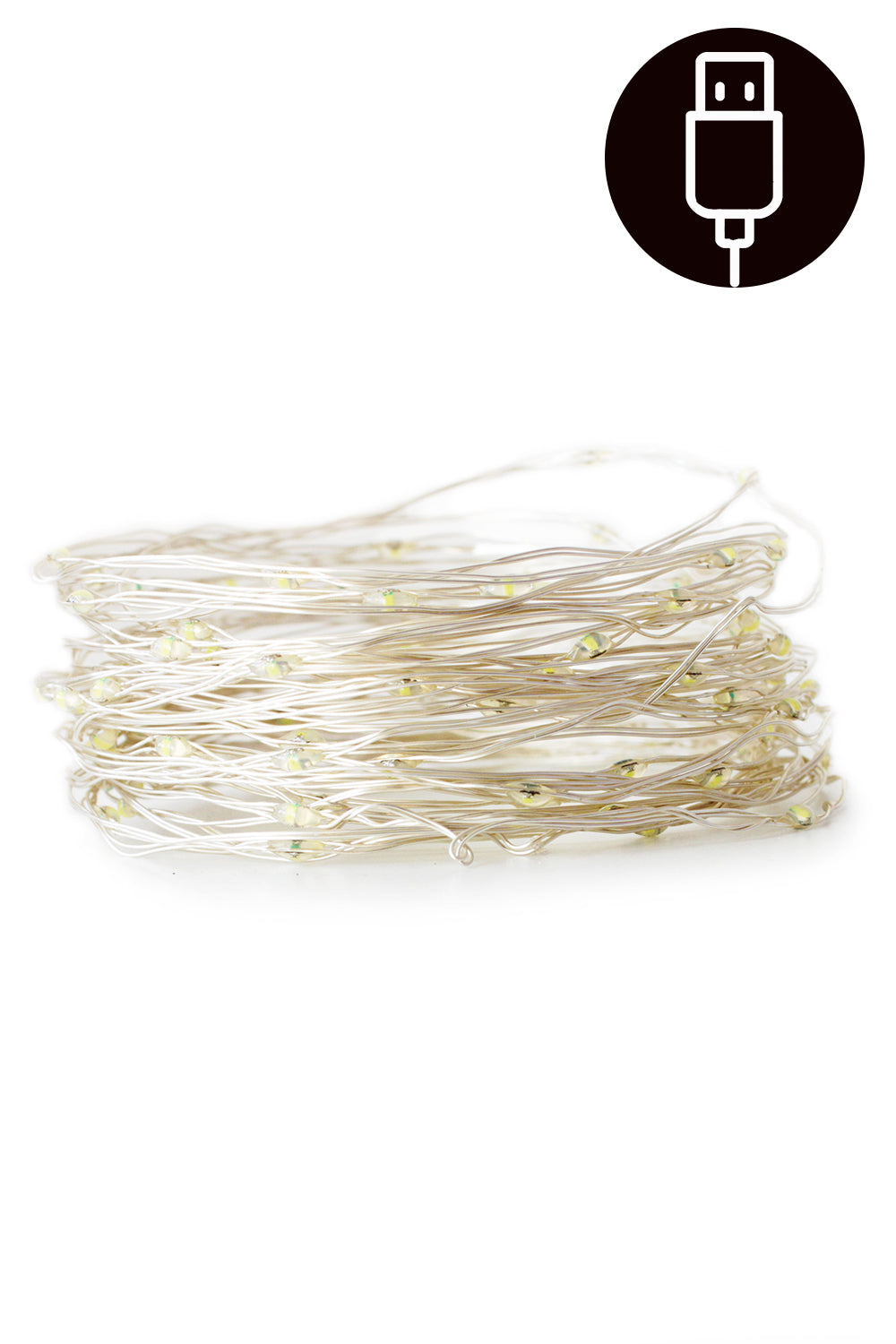 Perfect Holiday 100 LED Silver Copper Fairy Lights - USB SpadezStore