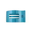 TELETIES Splash Zone Medium Flat Rectangle Hair Clip