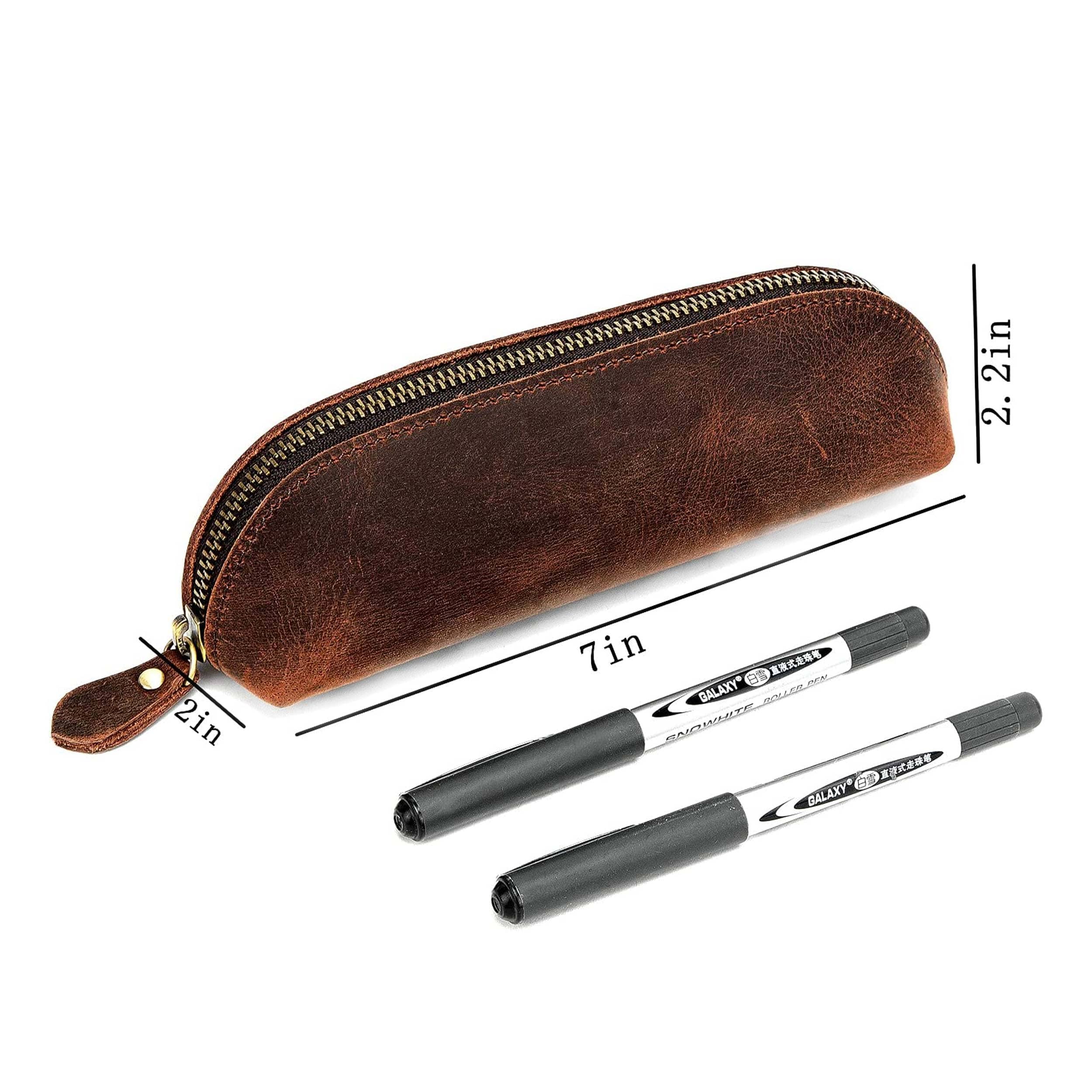 Classy Leather Bags The Slider Pencil Case SpadezStore