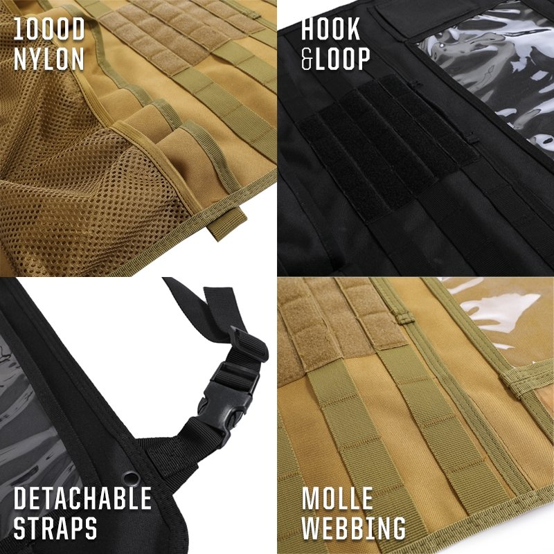 Skullvibe Tactical MOLLE Seat Organizer v3