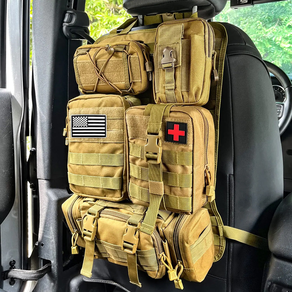 Skullvibe Tactical MOLLE Seat Organizer Full Set