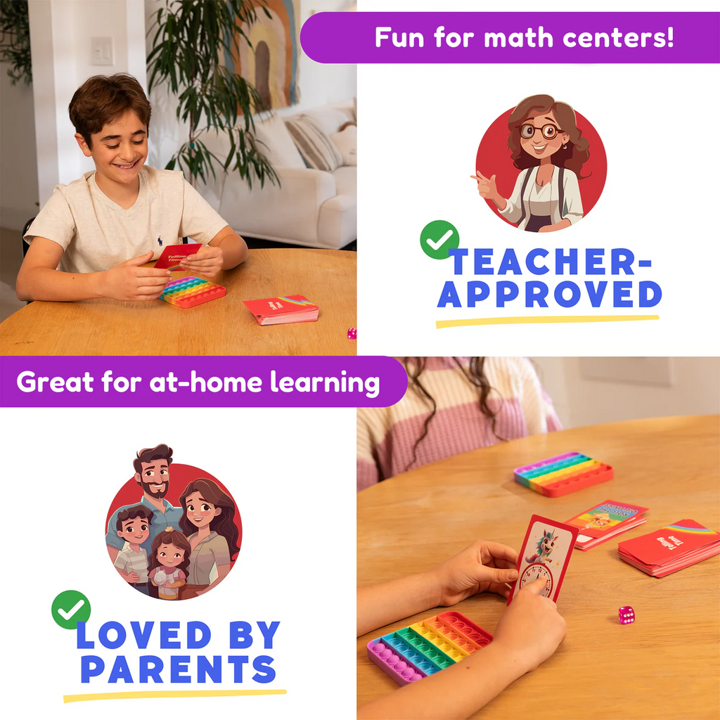 The Fidget Games Telling Time Card Pack SpadezStore