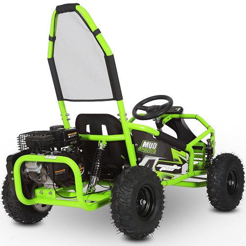 MotoTec Mud Kids Gas Powered 98cc Go Kart Full Suspension SpadezStore