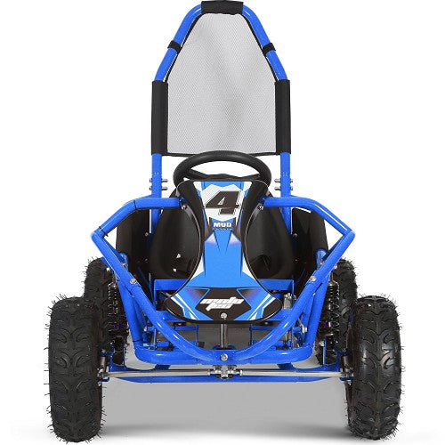 MotoTec Mud Kids Gas Powered 98cc Go Kart Full Suspension SpadezStore