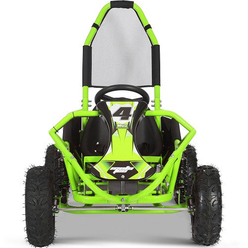 MotoTec Mud Kids Gas Powered 98cc Go Kart Full Suspension SpadezStore