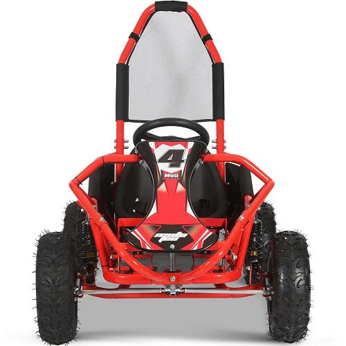 MotoTec Mud Kids Gas Powered 98cc Go Kart Full Suspension SpadezStore