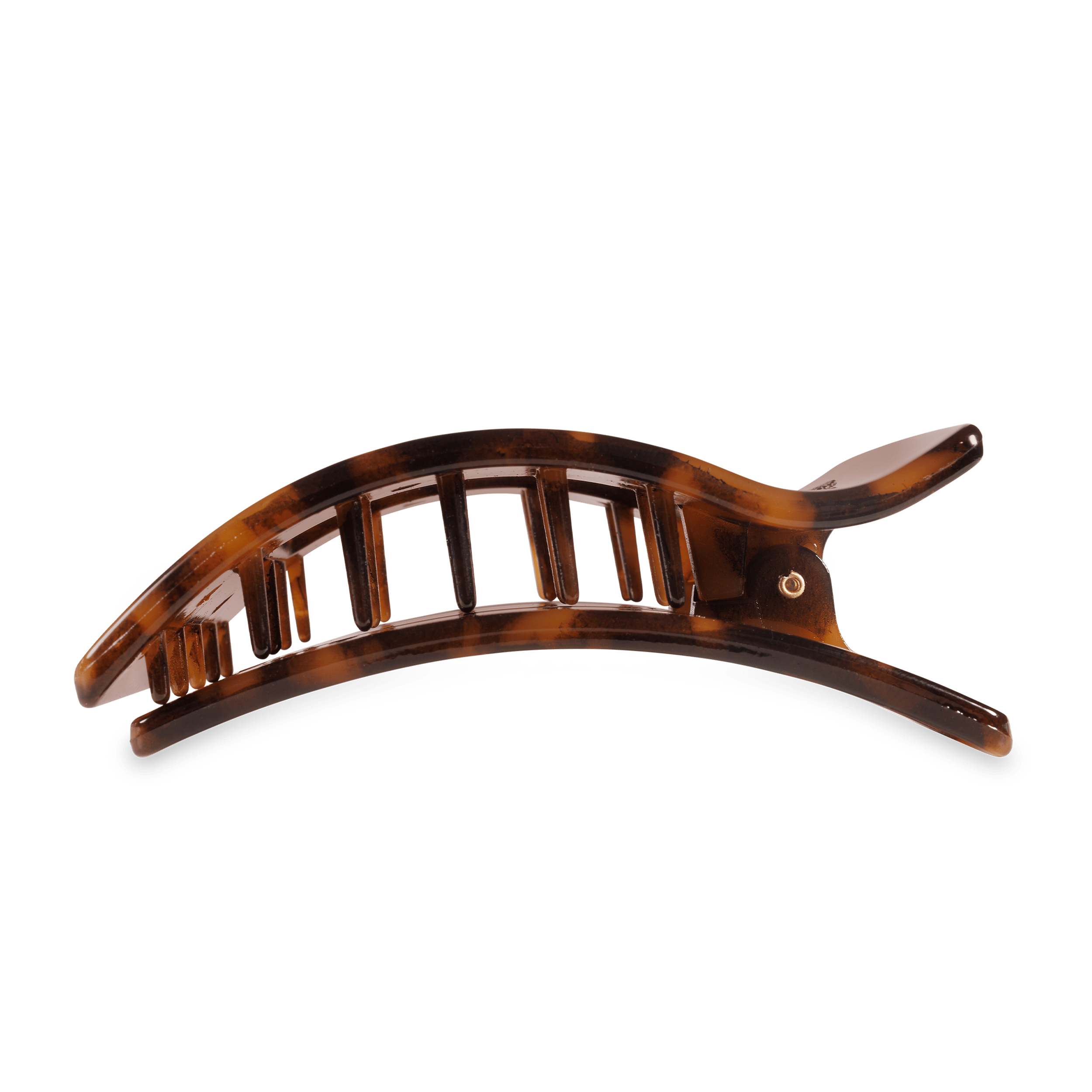 Tortoise Large Flat Rectangle Hair Clip SpadezStore
