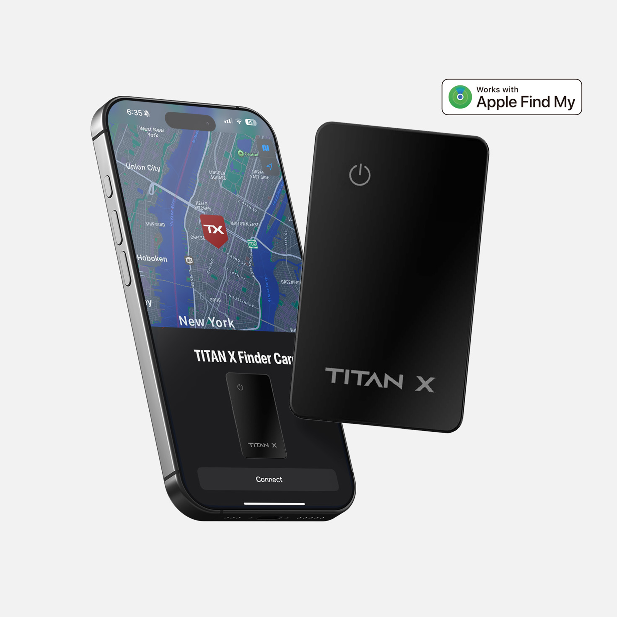 TITAN X Finder Card I Wallet Tracker I iOS SpadezStore