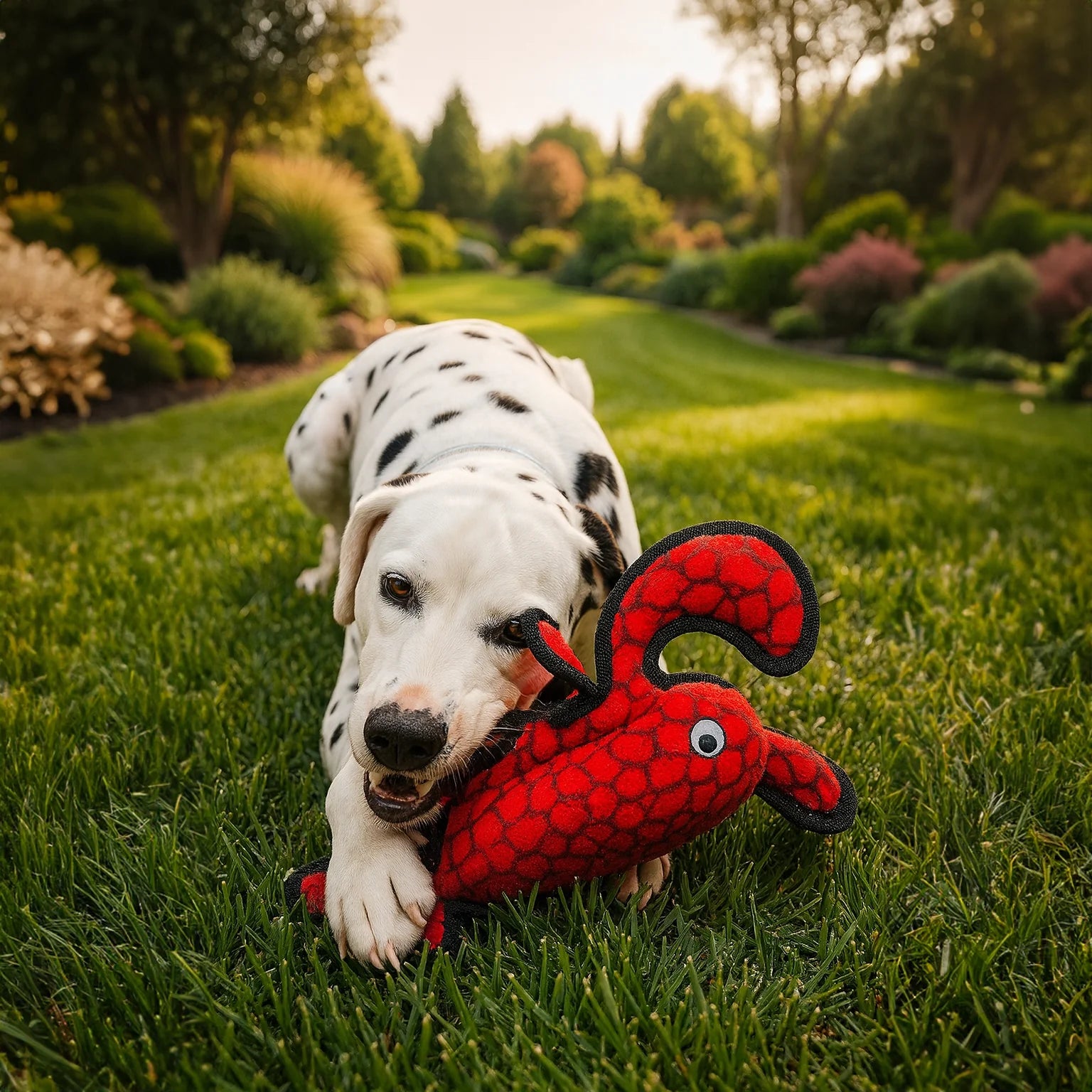 Tuffy Dog Plush Toy Larry the Lobster SpadezStore