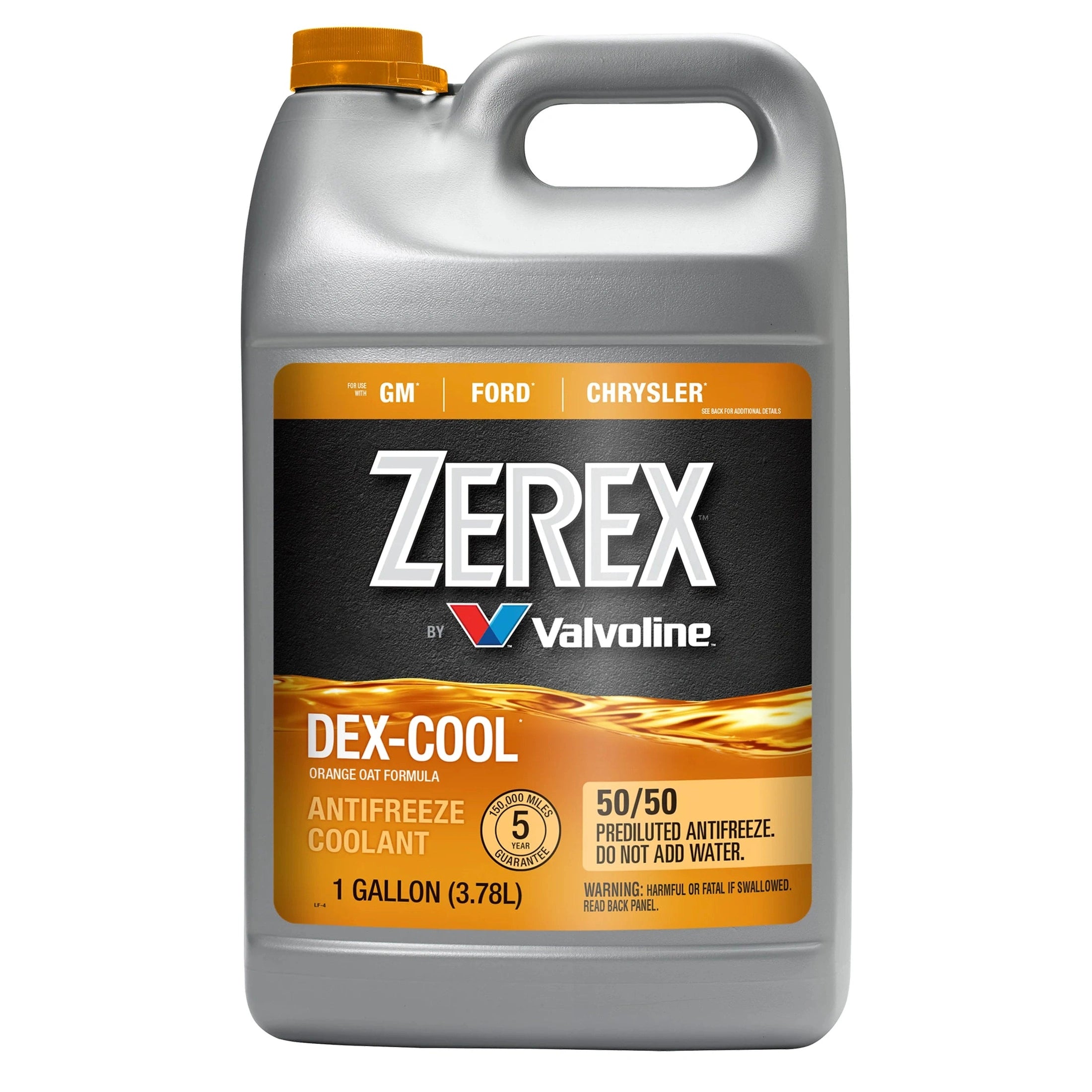 Zerex Dex-Cool Pre-Mixed 50-50 Orange Engine Coolant SpadezStore