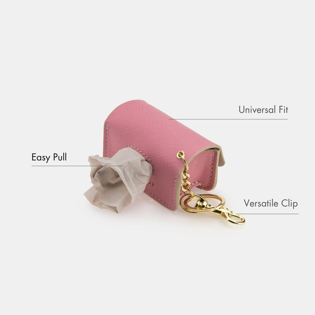 Nina Woof Waste Bag Holder - Vegan Leather - Bag Dispenser SpadezStore