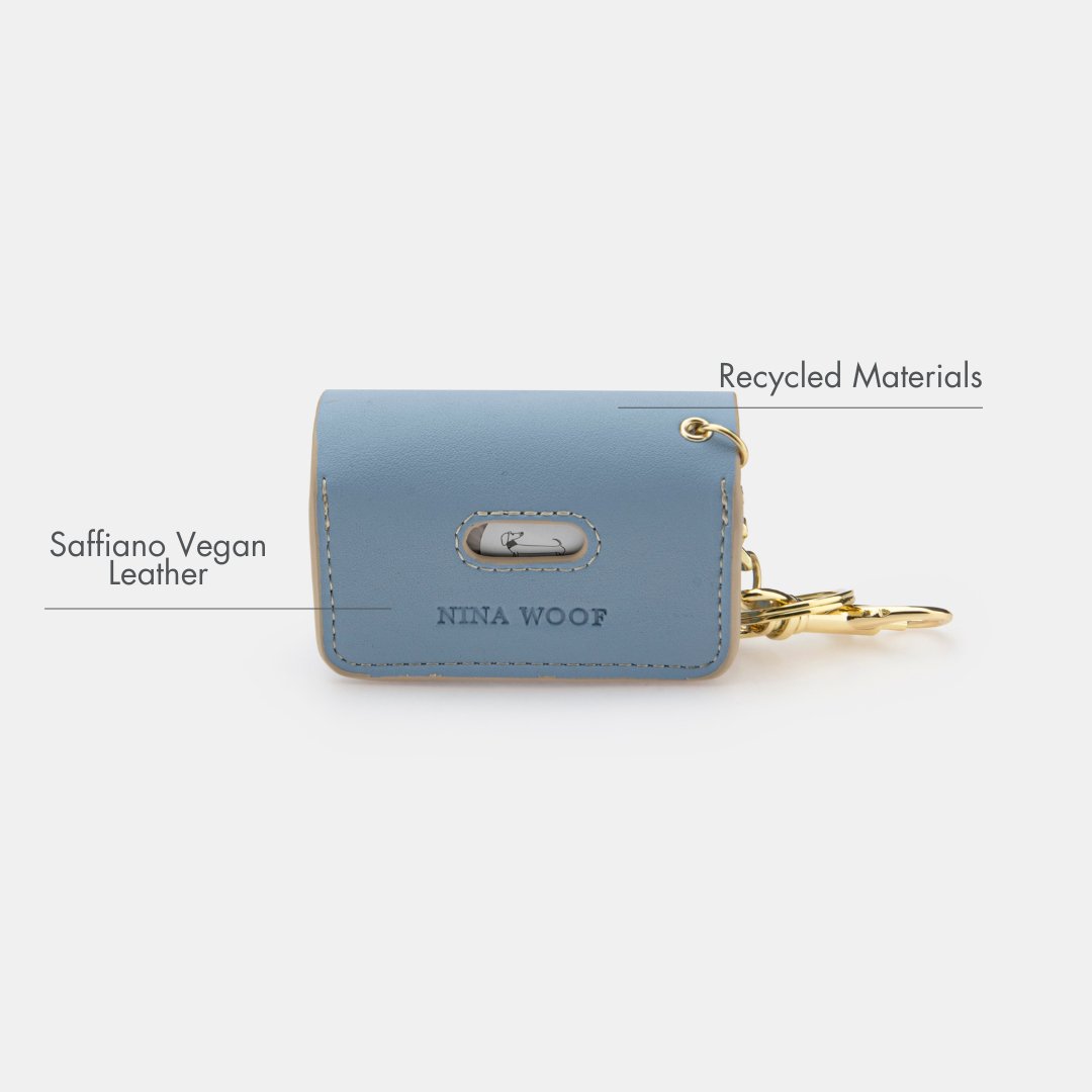 Nina Woof Waste Bag Holder - Vegan Leather - Bag Dispenser SpadezStore