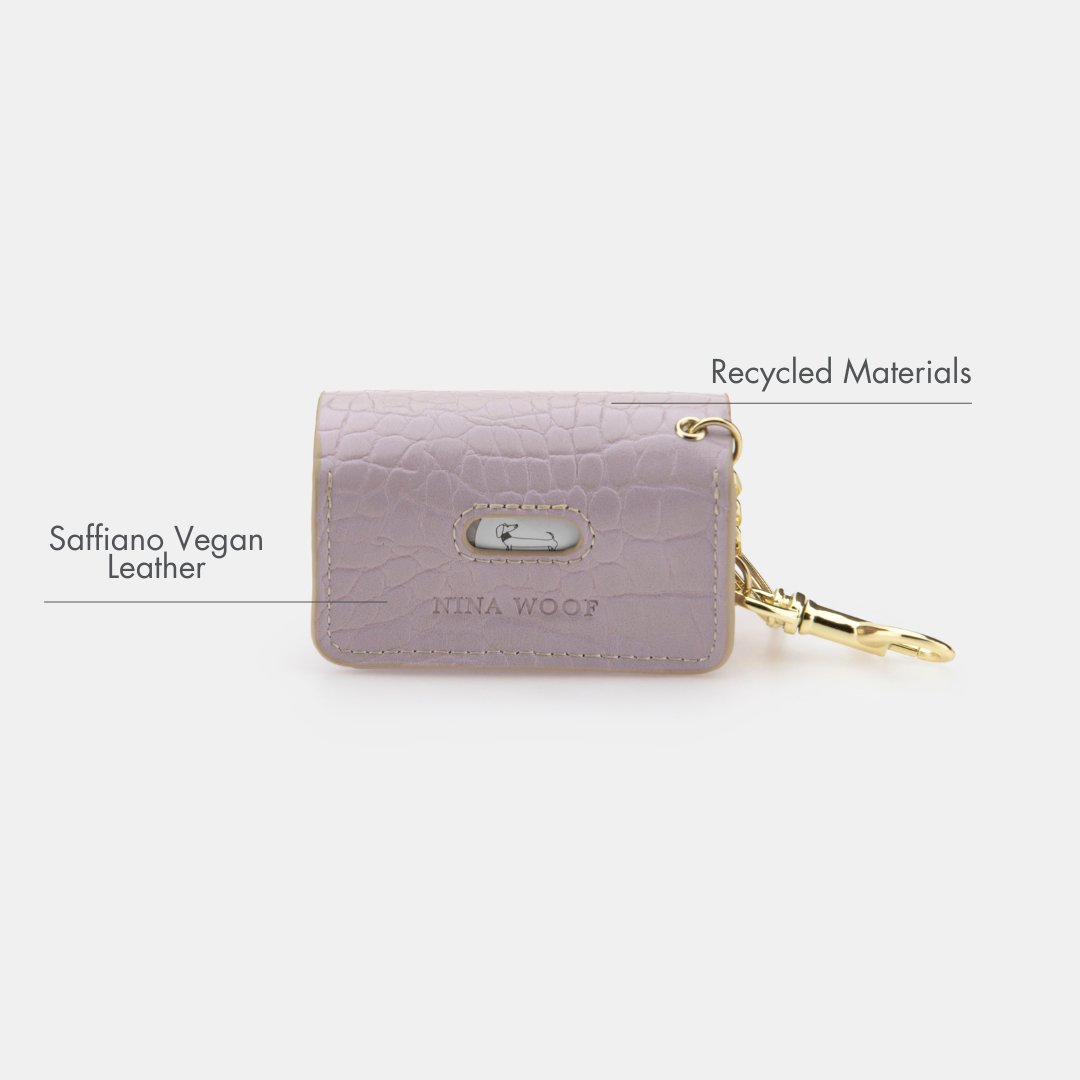 Nina Woof Waste Bag Holder - Vegan Leather - Bag Dispenser SpadezStore