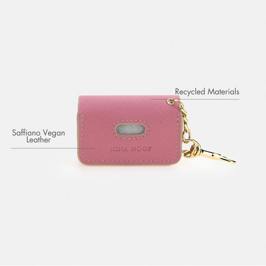 Nina Woof Waste Bag Holder - Vegan Leather - Bag Dispenser SpadezStore