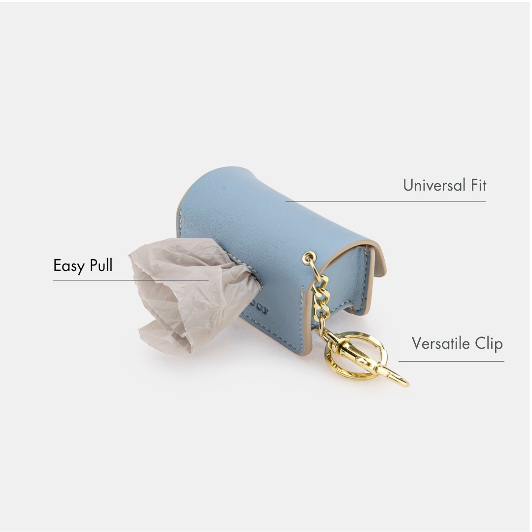 Nina Woof Waste Bag Holder - Vegan Leather - Bag Dispenser SpadezStore