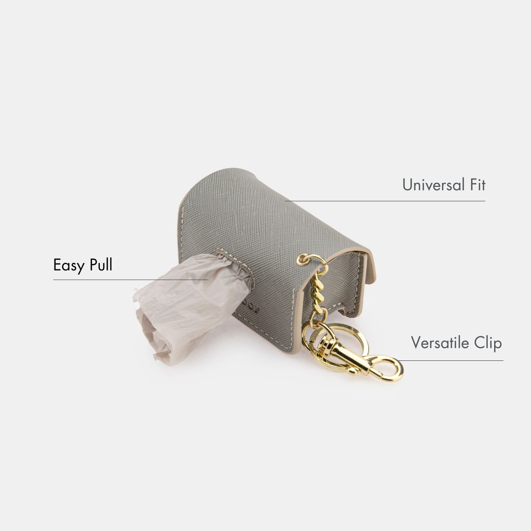 Nina Woof Waste Bag Holder - Vegan Leather - Bag Dispenser SpadezStore