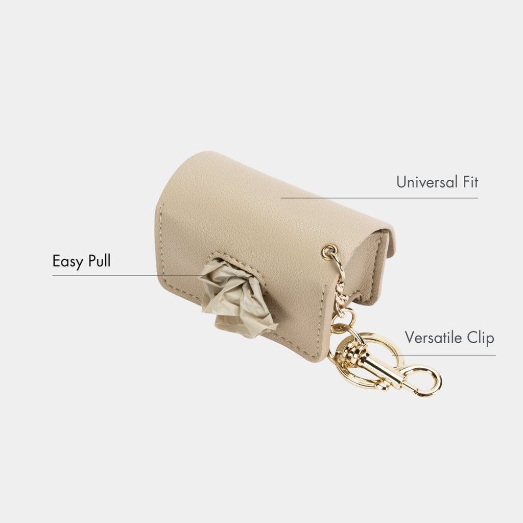 Nina Woof Waste Bag Holder - Vegan Leather - Bag Dispenser SpadezStore