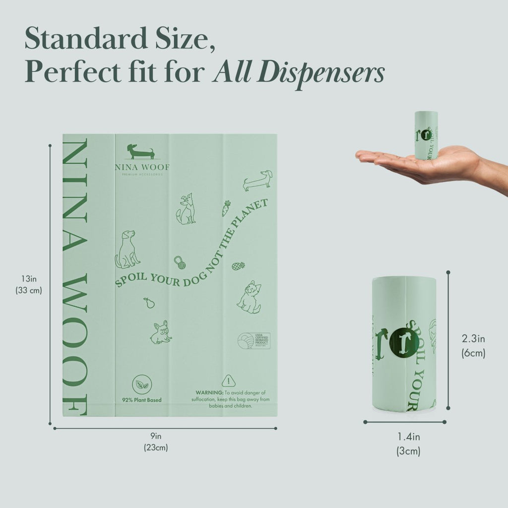 Nina Woof Waste Bags - Plant Based SpadezStore