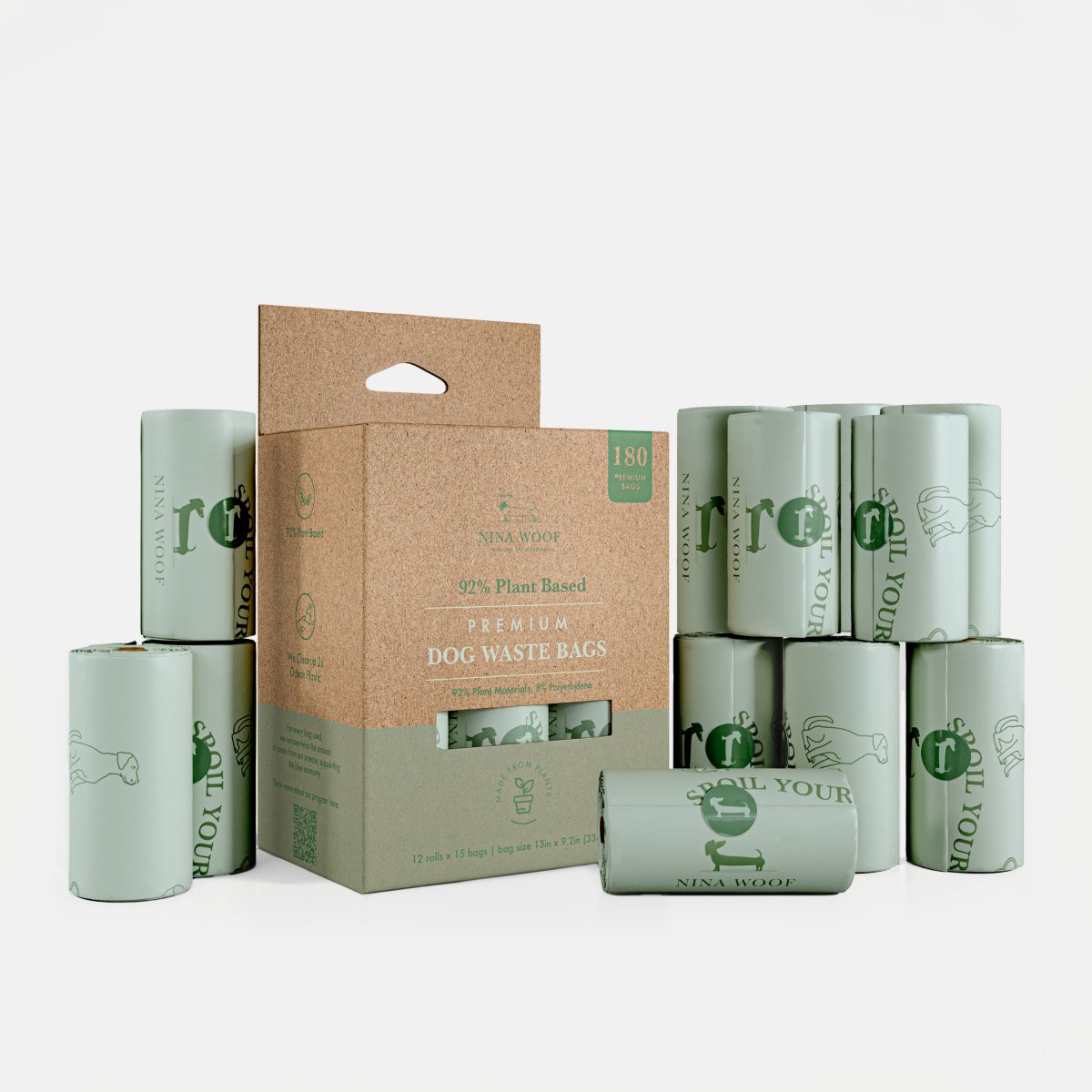 Nina Woof Waste Bags - Plant Based SpadezStore