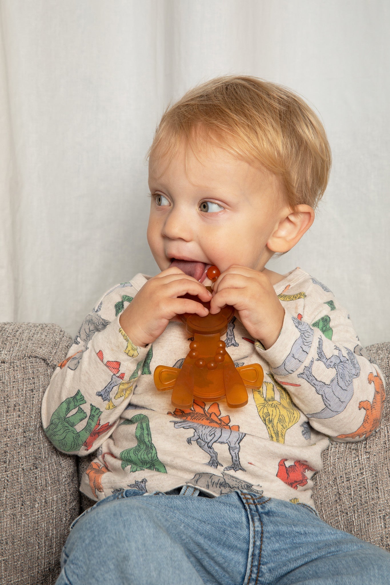 Bambeado The Little Bamber - Natural Rubber & Baltic Amber Teething Toy