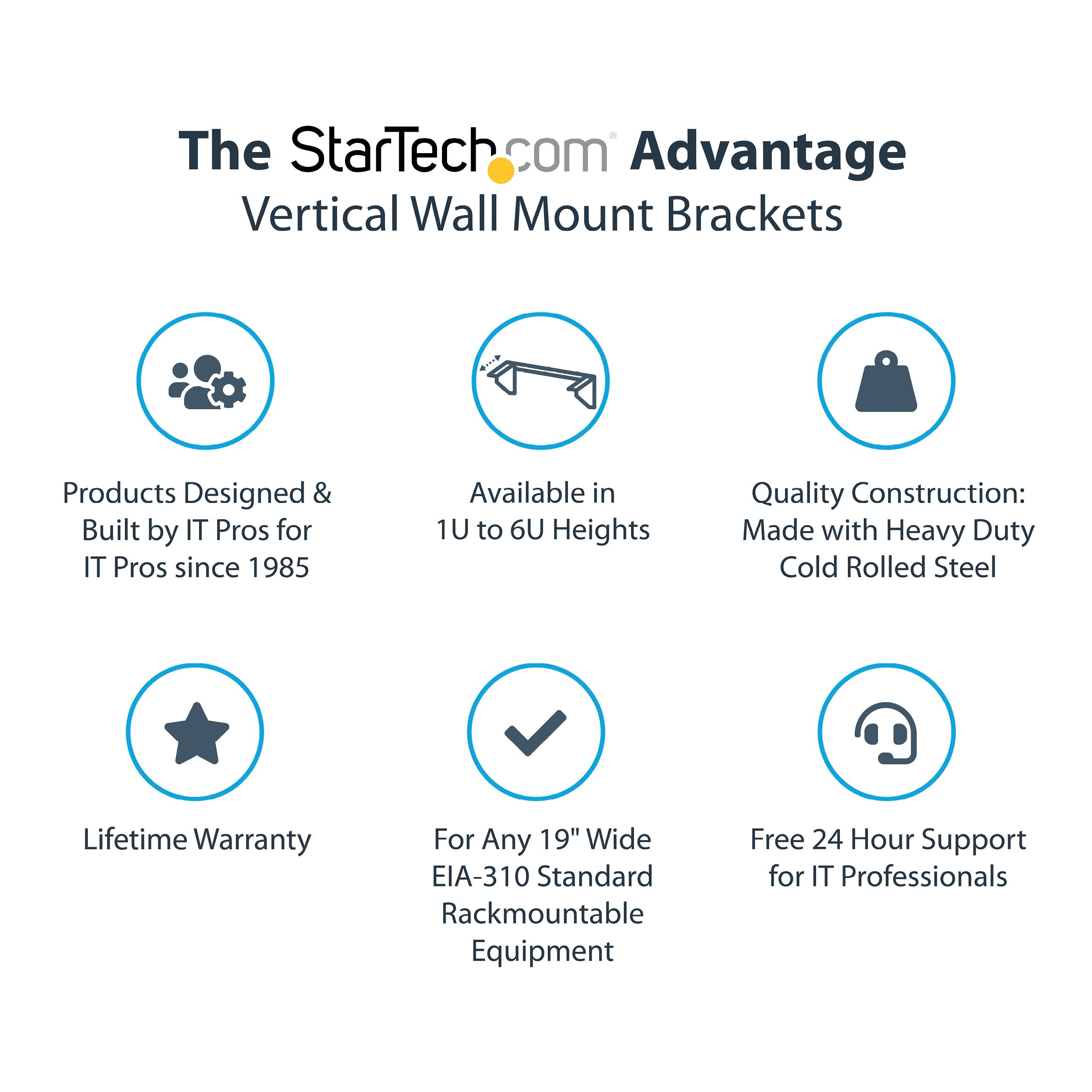 StarTech.com 6U 19-Inch Steel Vertical Rack and Wall Mountable Server Rack SpadezStore
