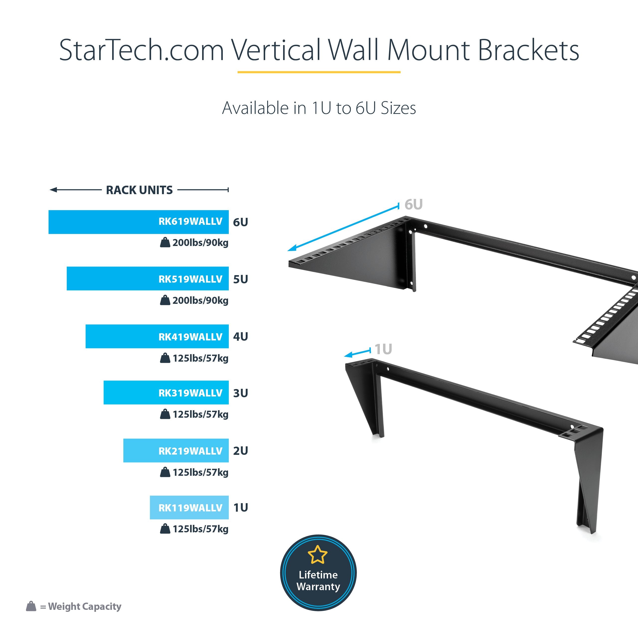 StarTech.com 6U 19-Inch Steel Vertical Rack and Wall Mountable Server Rack SpadezStore