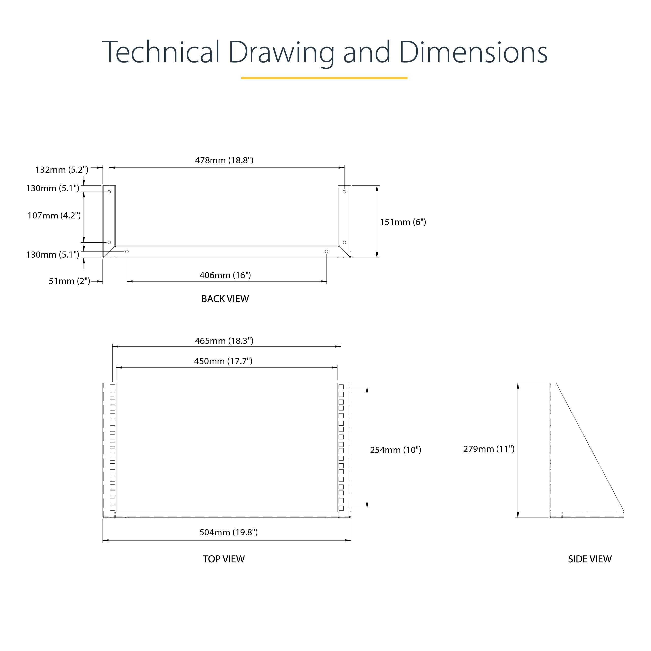 StarTech.com 6U 19-Inch Steel Vertical Rack and Wall Mountable Server Rack SpadezStore