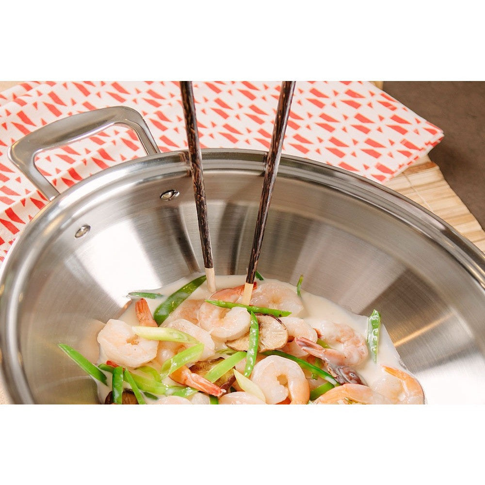 360 Cookware 5 Quart Stainless-Steel Wok - Thumbnail 4