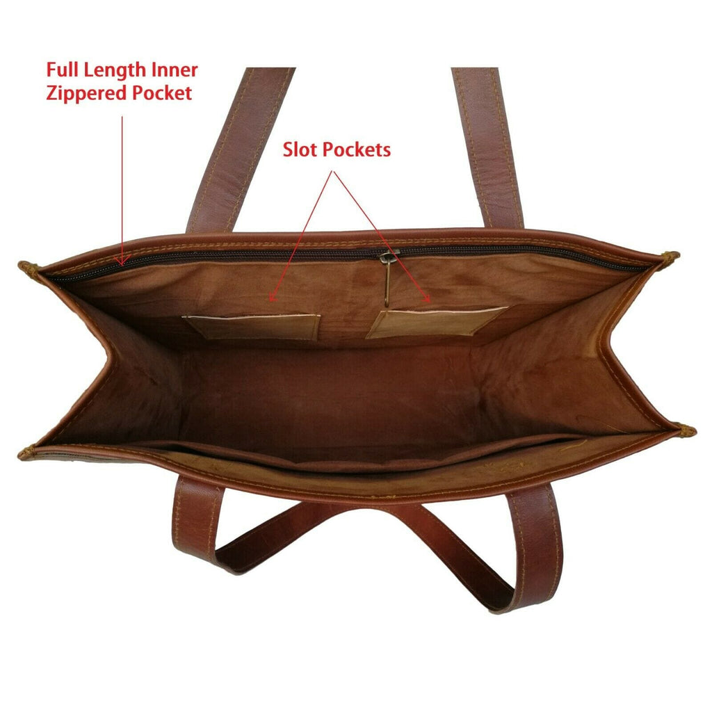 Classy Leather Bags The Shannon Tote SpadezStore