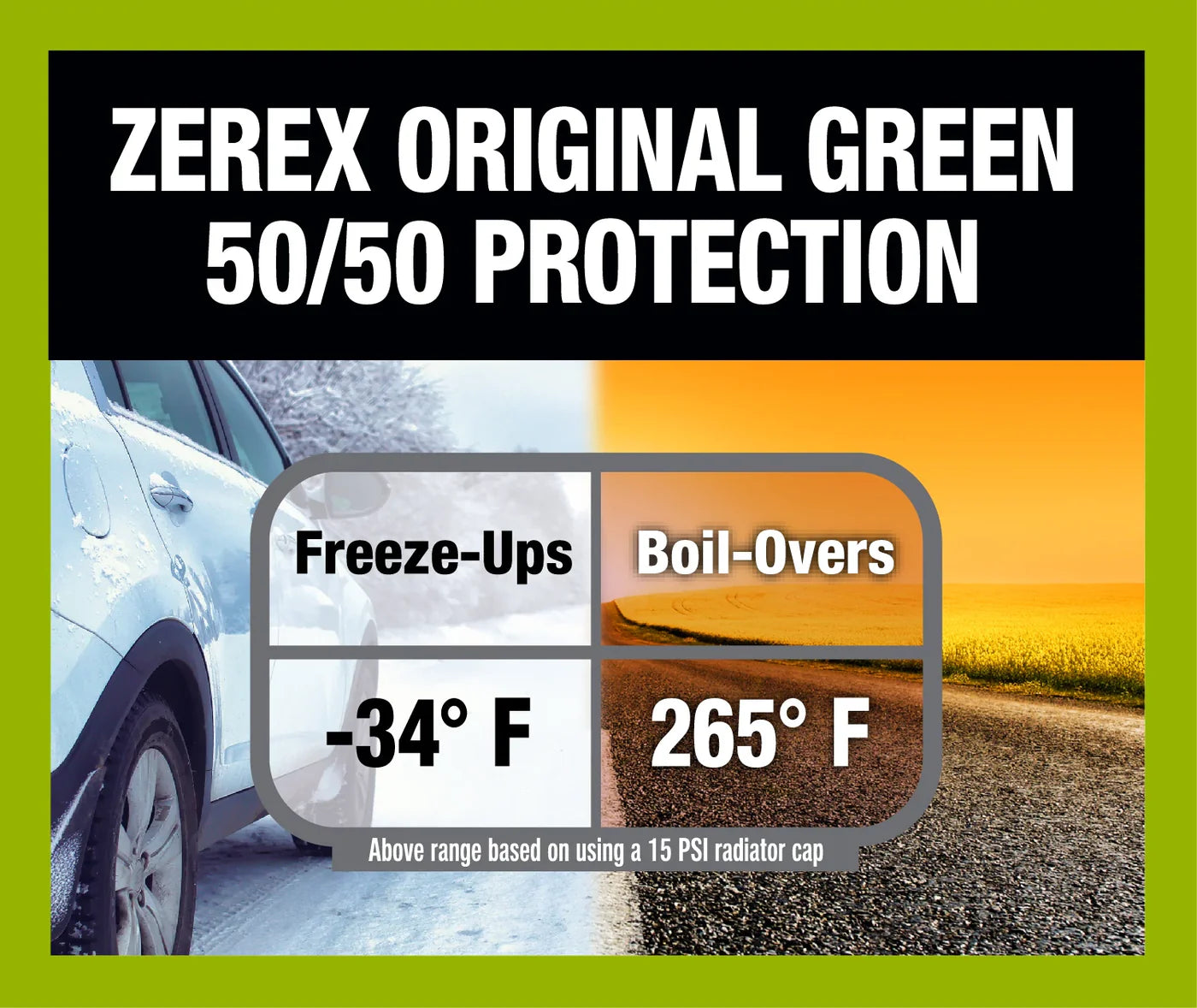 Zerex Original Green Pre-Mixed 50-50 Engine Coolant SpadezStore