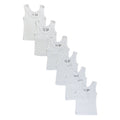 Bambini White Tank Top 6 Pack SpadezStore