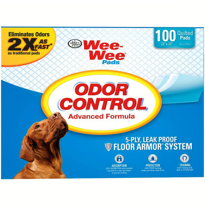 Four Paws Wee Wee Pads - Odor Control - 100 Pack SpadezStore