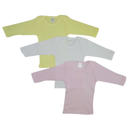 Bambini Girls Pastel Variety Long Sleeve Lap T-shirts SpadezStore