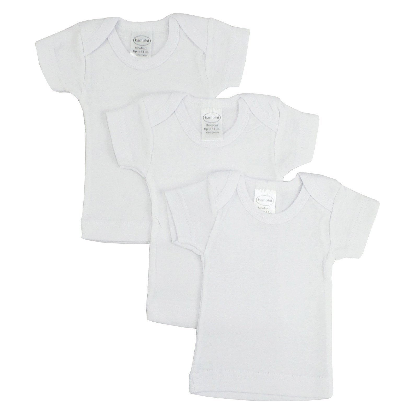 Bambini White Short Sleeve Lap Tee SpadezStore